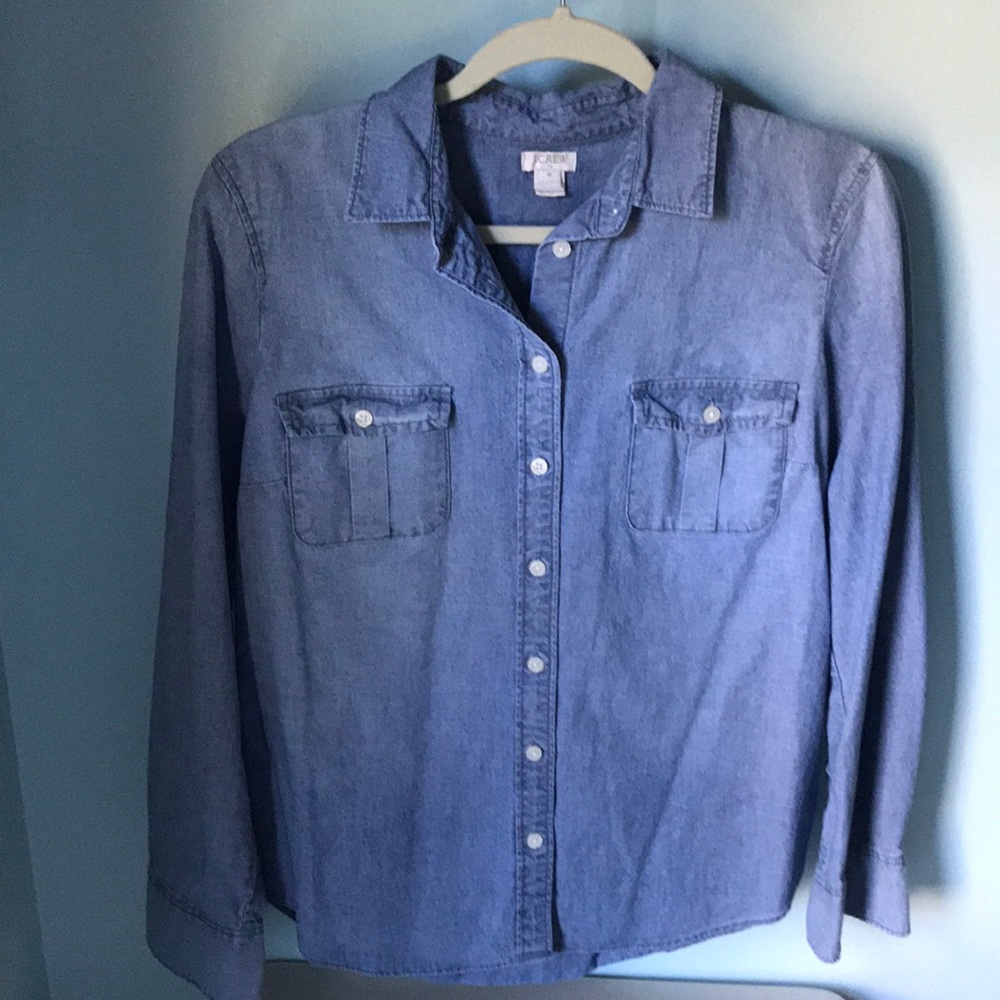 J crew chambray button down